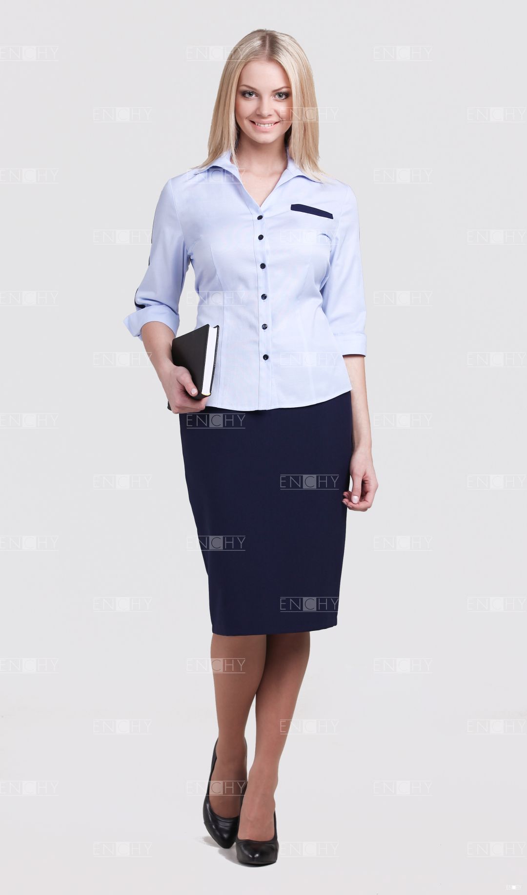 Юбка-футляр с рубашкой