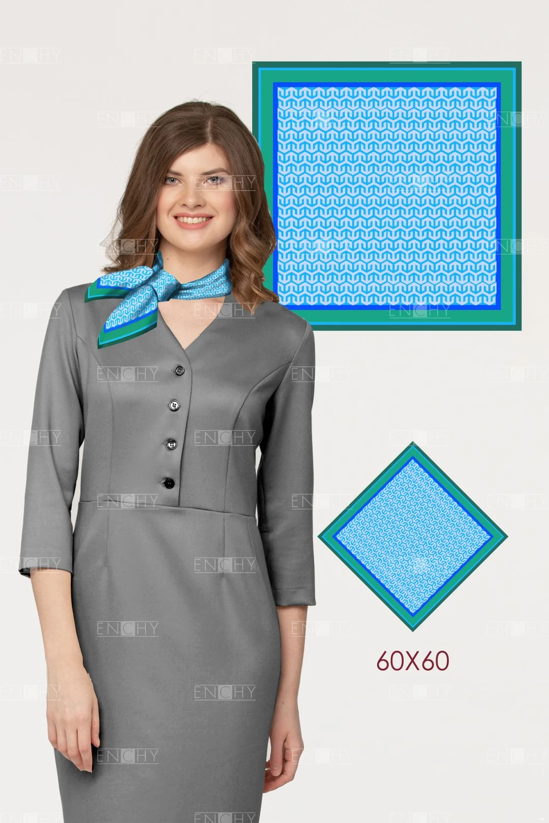 Шейный платок для офиса. Фото 8