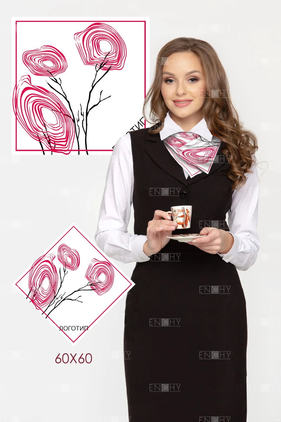 Шейный платок для офиса. Фото 3